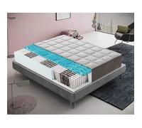 Matelas à ressorts ensachés et memory foam - memory foam 5 cm - orthopédique - résistant - mod hybrid - 160x190