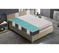 Matelas à Ressorts ensachés indépendant avec Une Couche de Mousse à mémoire et 9 Zones différentes - orthopédique - Ergonomique - 100% Made in Italy (180x200)