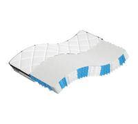 Matelas à Ressorts Ensachés Medium Plus 140x190 cm Double Face Housse | 7 zones de couchage, couche mousse isolante, fermeture éclair longue, lavable 40°C, livré compressé roulé en boîte