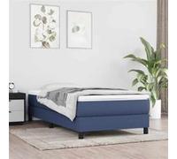 Matelas à ressorts ensachés pour enfants bleu 80x160 cm tissu