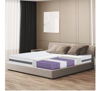The White Stone Matelas 80 x 190 à Ressorts Ensachés et Mousse | Hauteur 20 cm | Moyen Rigide, Autoformant, Orthopédique | Revêtement hypoallergénique et Respirant | Produit en Italie