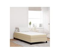 Matelas à ressorts ensachés vidaXL Vert clair Gris Medium 100x200x20 cm Tissu