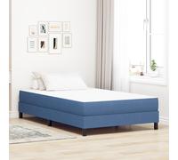 Matelas à ressorts ensachés vidaXL Bleu Medium 120x200x20 cm en tissu