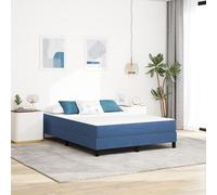Matelas à ressorts ensachés vidaXL Bleu Moyen 160x200x20 cm en Tissu