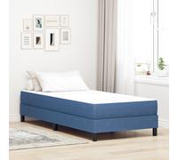 Matelas à ressorts ensachés vidaXL Bleu Moyen 90x190x20 cm Tissu
