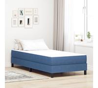 Matelas à ressorts ensachés vidaXL Bleu Moyen 90x200x20 cm Tissu