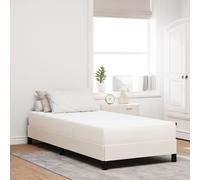 Matelas à ressorts ensachés vidaXL Crème Moyenne 100x200x20 cm Tissu