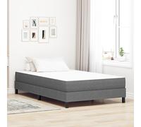 Matelas à ressorts ensachés vidaXL Gris clair Medium 120x200x20 cm Tissu