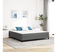 Matelas à ressorts ensachés vidaXL Gris clair Medium 180x200x20 cm Tissu