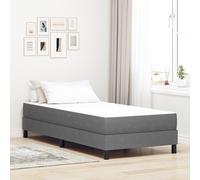 Matelas à ressorts ensachés vidaXL Gris clair Moyen 90x190x20 cm Tissu