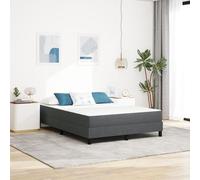 Matelas à ressorts ensachés vidaXL Gris foncé Moyen 140x190x20 cm Tissu