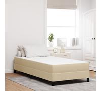 vidaXL Matelas à Ressorts ensachés Vert Clair Gris Medium 100x200x20 cm Tissu