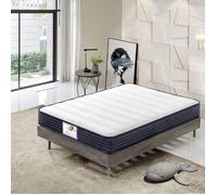 Matelas à ressorts et mémoire de forme TEENO - 140x190 cm - 22 cm - Equilibré, Moelleux et Respirant