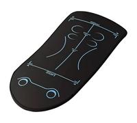 Matelas Ab Roller - Réduit la pression articulaire, isolation acoustique, motif aléatoire, dimensions 150 cm x 60 cm + poids 500 g, coussin en tissu technique - pour entraînement, pilates et