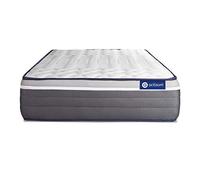 Actisom Matelas 120x200 Ressorts Ensaches+Memoire De Forme Maxi Epaisseur 7zones De Confort