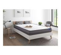 Matelas de nuit Actilatex 160x200cm, latex et mousse à mémoire de forme, degré de fermeté 5, hauteur :20 cm, 3 zones de confort