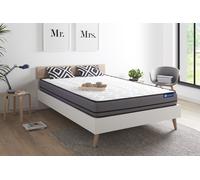 Matelas ACTILATEX 140x190cm 2 faces a MÉMOIRE DE FORME+LATEX 3zones de confort