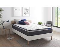 Matelas Actilatex Plus 200 x 200 cm Latex et mémoire de Forme - Epaisseur : 26 cm - Confort : Très Ferme - 7 Zones de Confort