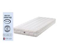 Matelas + Alèse 80x200 X 20 Cm Ferme + Oreiller Visco - Spécial Sommier Électrique - Déhoussable Housse Lavable - Noyau Poli Lattex Hr Dernière Génération - Antibactérien - Anti-Acariens