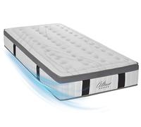 Matelas Altesse 90x200, 26 cm Ép, Lit 1 Personne, Mémoire de Forme Haute Densité 55 kg/m³, Accueil Ferme, Soulage le Mal de Dos, Soutien Ferme et Orthopédique, Chambre Adolescent ou Enfant