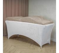 Matelas Anatomique Wave à Mousse à mémoire de Forme, 180x60 cm, pour Le canapé de cosmétologie - Beige