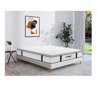 Matelas anti-feu ressorts ensachés et surmatelas intégré DELICE de DREAMEA HOTEL - 180x200 cm
