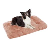 Matelas auto-chauffant lavable avec fond antidérapant pour chiens de petite, moyenne et grande taille, rose, 65 x 48 x 8 cm
