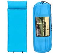 Springos® Matelas Auto-Gonflant Avec Coussin 53 X 186 Cm Matelas De Trekking En Mousse Matelas Pour Tente Sac De Transport Multicolore