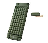 Matelas Autogonflable Auto-gonflant Avec Pompe à Pied et Coussin Intégré - 10 cm d'épaisseur, Compact, Antidérapant et Imperméable, Idéal Pour la Randonnée, la Plage et Les Activités en Plein Air