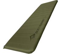 Sea to Summit - Matelas Isolant Camp Plus Auto-gonflant rectangulaire Grand - Tapis de Couchage épais et Chaud - Kit de réparation et système de Verrouillage Oreiller - 4 Saisons - Camping - 201 x 64
