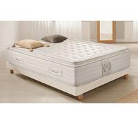 Matelas avec surmatelas en mousse à mémoire soutien anti-stress 12 zones : 180 x 200 cm