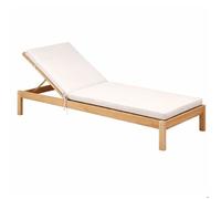 Matelas Bain de soleil extérieur imperméable MINORQUE Ecru 60x190 cm
