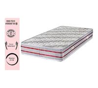 Matelas Bambou 80x200 X 23 Cm + Alèse + Oreiller Visco - Ferme - Noyau Poli Lattex Hr Dernière Génération - Très Respirant