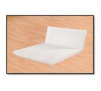 Matelas BANQUETTE B.Z. NACRE 140x190 cm - HEVEA SELECTION - Mousse - Equilibré - Livré roulé - Blanc