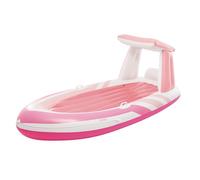 Matelas Bateau Gonflable Avec Pare-Soleil Intex Pink Paradise
