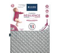 Candide Matelas 60x120 cm Épaisseur 11 cm Soutien ferme Housse Gris G