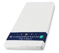 Totsy Baby Matelas Bebe 70x140 cm pour Enfant lit et Voyage - Bébé Respirant roulé Matelas en Mousse avec Lavable Housse pour Lits Sol ou Berceau 70 x 140 Oeko-Tex