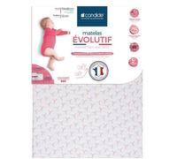 Matelas Bébé 70x140x12cm Évolutif - Face Bébé +10kg - Face Bébé -10kg - Hypoallergénique - Fabriqué En France - Garantie 5 Ans