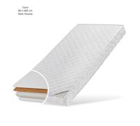 Kids Collective Matelas Enfant 80x160 cm Coco - Housse Aloe Vera Piquée, Deux Degrés de Fermeté, 10 cm d'Épaisseur - Pour Lit Bébé ou Enfant