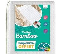 Matelas bebe babysom 70 x 140 x 12 cm viscose 23.0 kg/m3 G