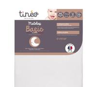 Matelas Bébé - TINEO - Basic - Déhoussable - Sans Traitement - Matelas Ferme