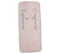 Matelas bébé chaise + couvre-harnais cadeau, hyper-doux, hypoallergénique, tissu 3D respirant. (Bunny Rosa)