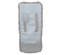 Matelas bébé chaise + couvre-harnais cadeau, hyper-doux, hypoallergénique, tissu 3D respirant. Étoile grise