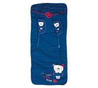 Matelas bébé chaise + couvre-harnais très doux, hypoallergénique, tissu 3D respirant (Teddy Bear)