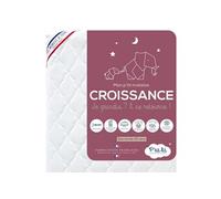 Matelas Bébé Croissance - - 60x120cm - Face Mémoire de Forme/Mousse 23kg/m3 - Déhoussable Blanc