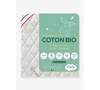 Matelas bébé déhoussable Coton bio* blanc 70X140