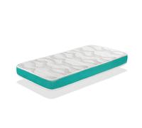 Matelas bébé MILU VERT 70X140 Epaisseur 14 CM - Noyau en mousse perforée et Respirant
