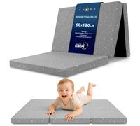 Totsy Baby Matelas Bebe Pliable 60x120 cm pour lit - Matelas bébé pour Lits Parapluie Sol Enfant et Respirant en Mousse avec Lavable Housse 60 x 120 cm Galaxie
