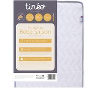 Matelas bébé saison - 60 x 120 cm - Ep. 11 cm - TINEO
