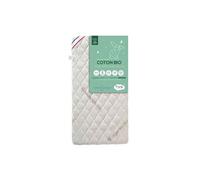 Matelas bébé sans traitement déhoussable coton bio 60x120
